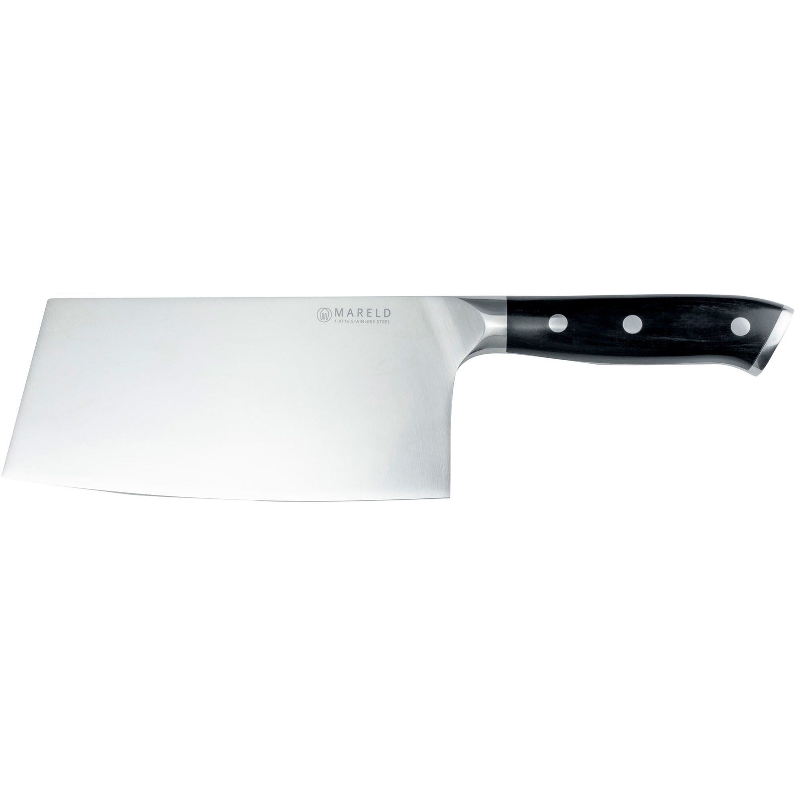 Mareld Mareld Kløverkniv 18 cm, sort – vinkelbillede (Kokkekniv)