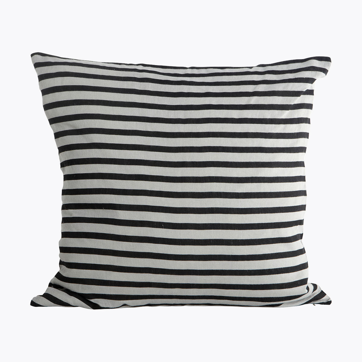 Produktbillede af House Doctor Stripe pudebetræk Sort/Grå 50x50 cm i premium kvalitet