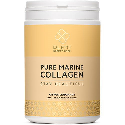 Detaljeret produktbillede af Plent Pure Marine Collagen Citrus Lemonade 300g på tilbud