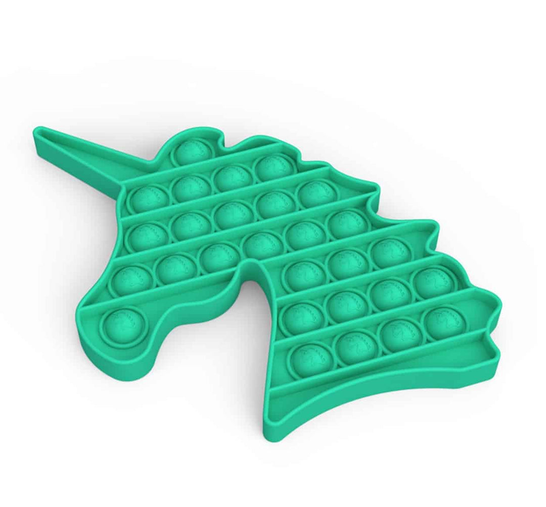 Fidget Toys Pop It Bubbles Enhjørning Regnbue (flere farver) Grøn