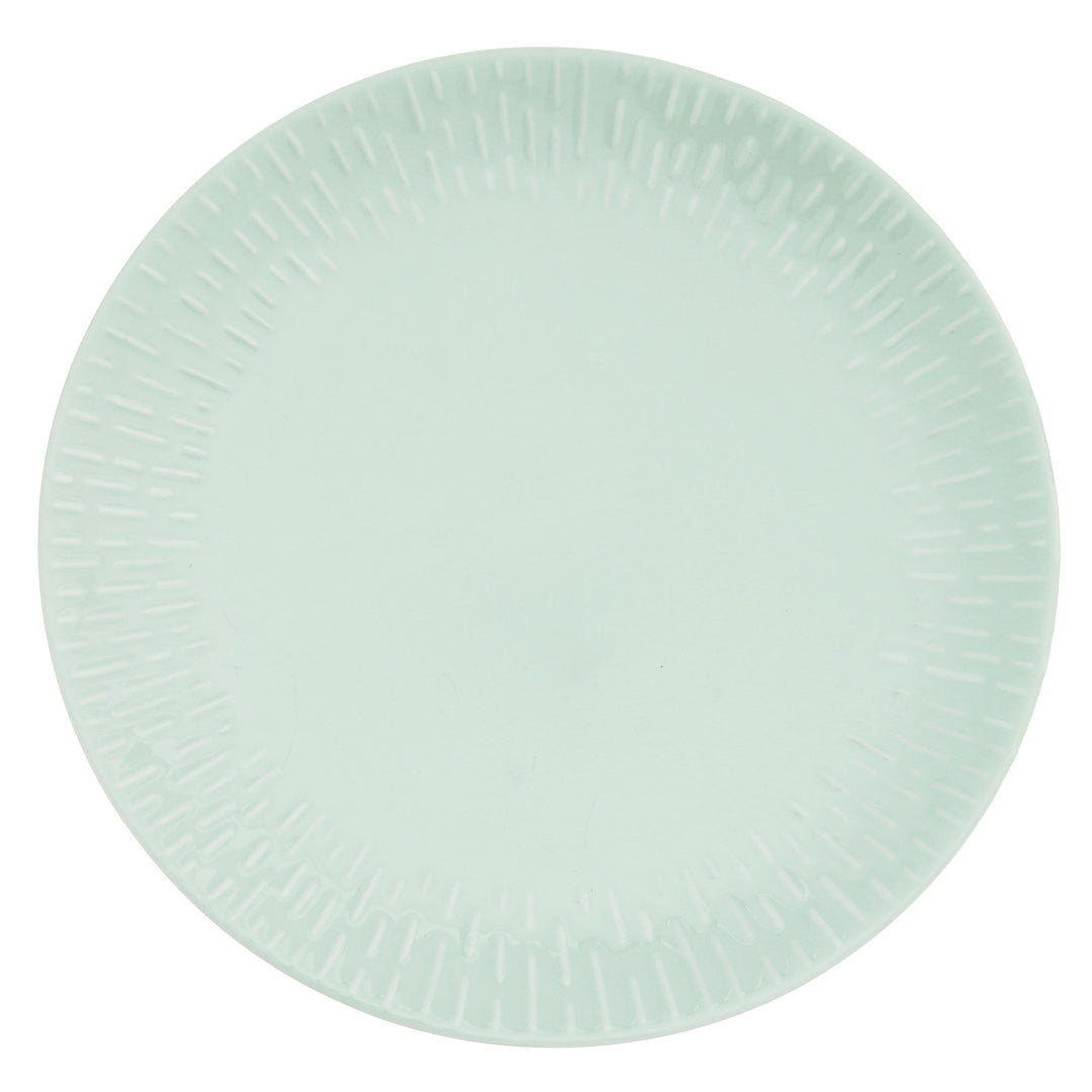 Aida Aida Confetti middagstallerken 27,5 cm, pistachio – billede i brug (Madtallerken)