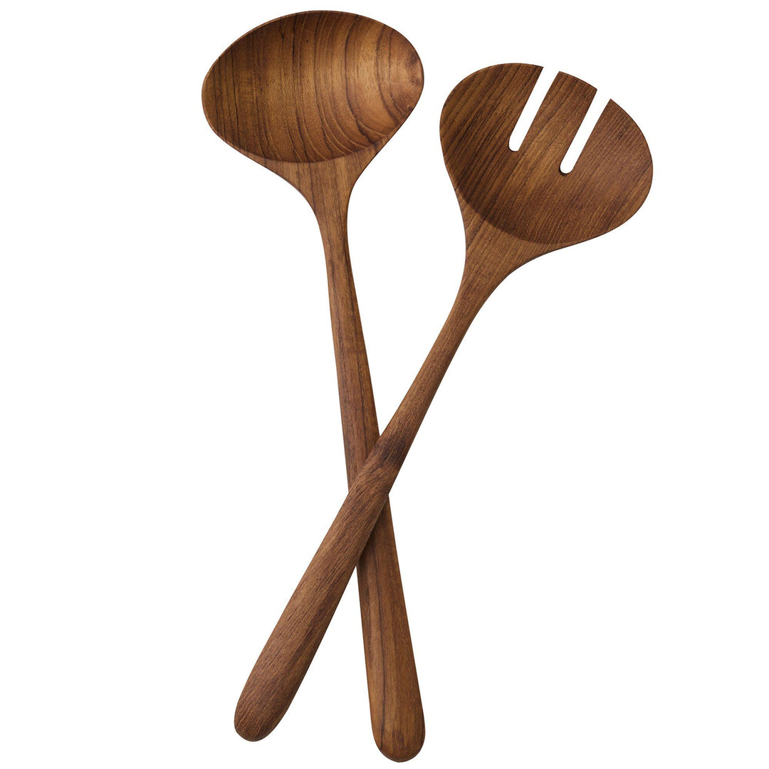 Tell me more Tell me more Salatsbestik, teak – produktfoto (Salatsbestik)