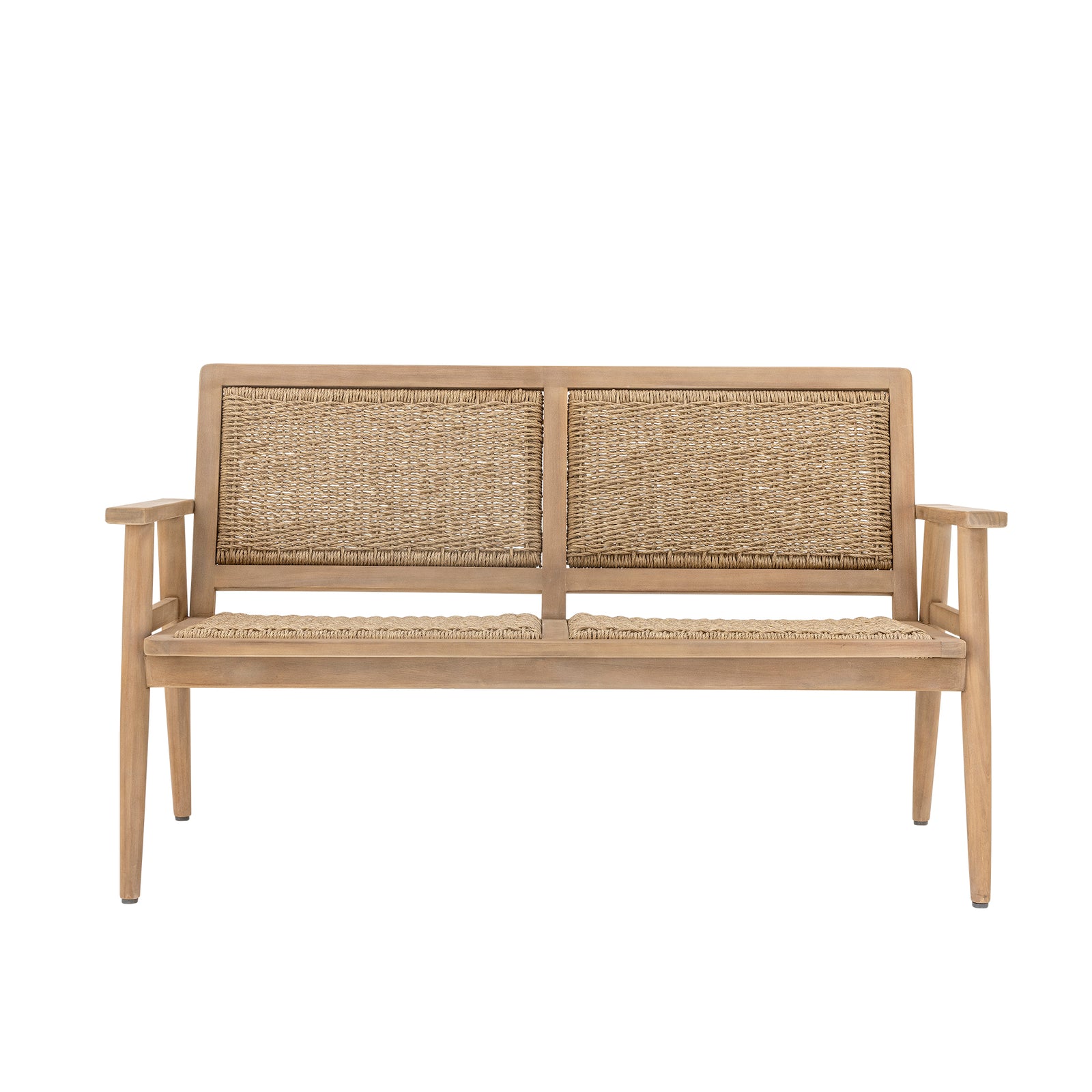 Produktbillede af BLOOMINGVILLE Sorrento havesofa m. armlæn natur polyrattan og natur akacietræ i premium kvalitet
