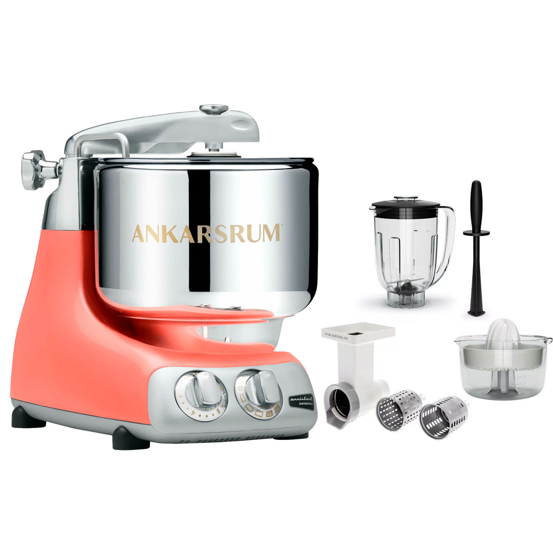 Ankarsrum Ankarsrum Assistent Original AKM6230 Coral Crush + Go Green-tilbehørspakke – billede i brug (Røremaskiner)