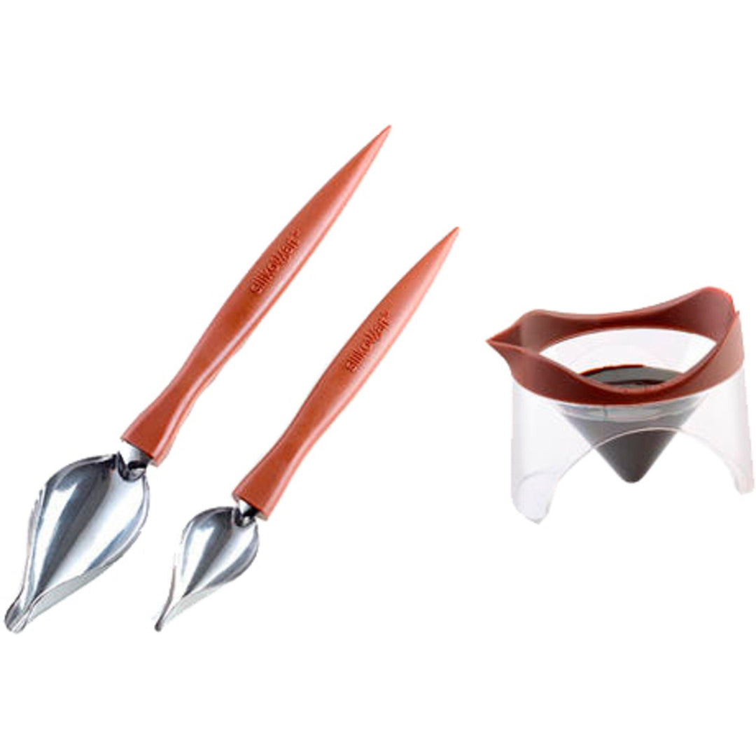 Silikomart Silikomart Dekorationsske 2 stk. – vinkelbillede (Dekorpenne)