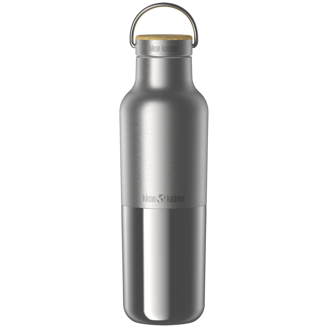Klean kanteen Klean kanteen Insulated Reflect flaske med bambuslåg 592 ml ❤ vinkelbillede (Termokande)