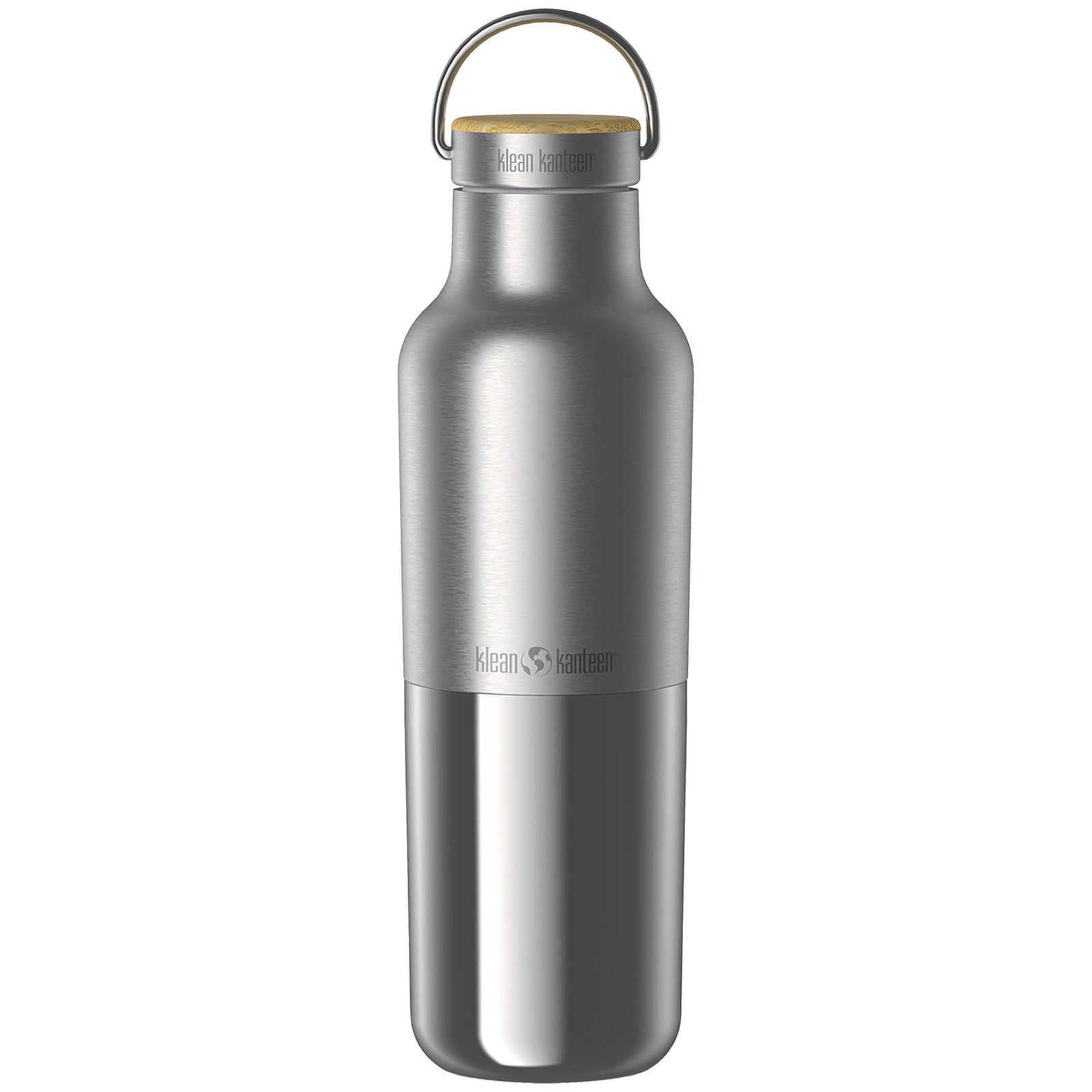 Klean kanteen Klean kanteen Insulated Reflect flaske med bambuslåg 592 ml ❤ vinkelbillede (Termokande)