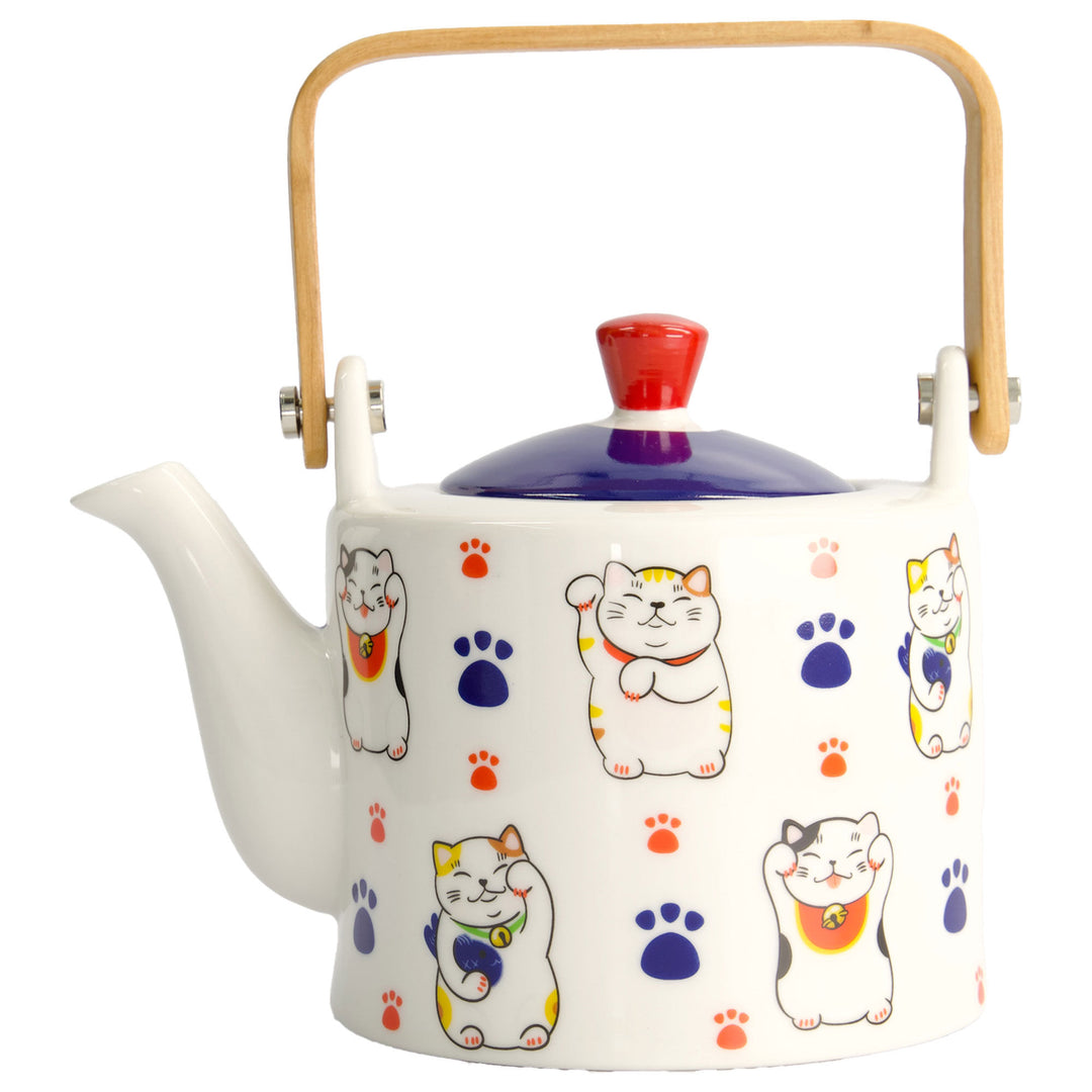 Tokyo design studio Tokyo Design Studio Kawaii Lucky Cat tekande 800 ml – vinkelbillede (Tekande)