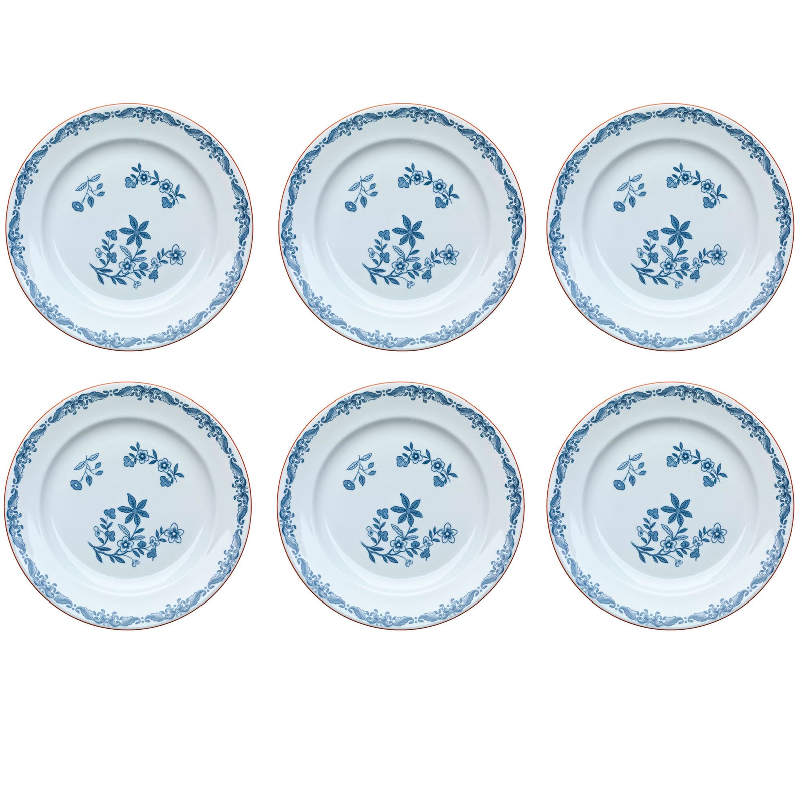 Rörstrand Rörstrand Ostindia Tallerken 21 cm 6-pak ❤ frontbillede (Tallerken)