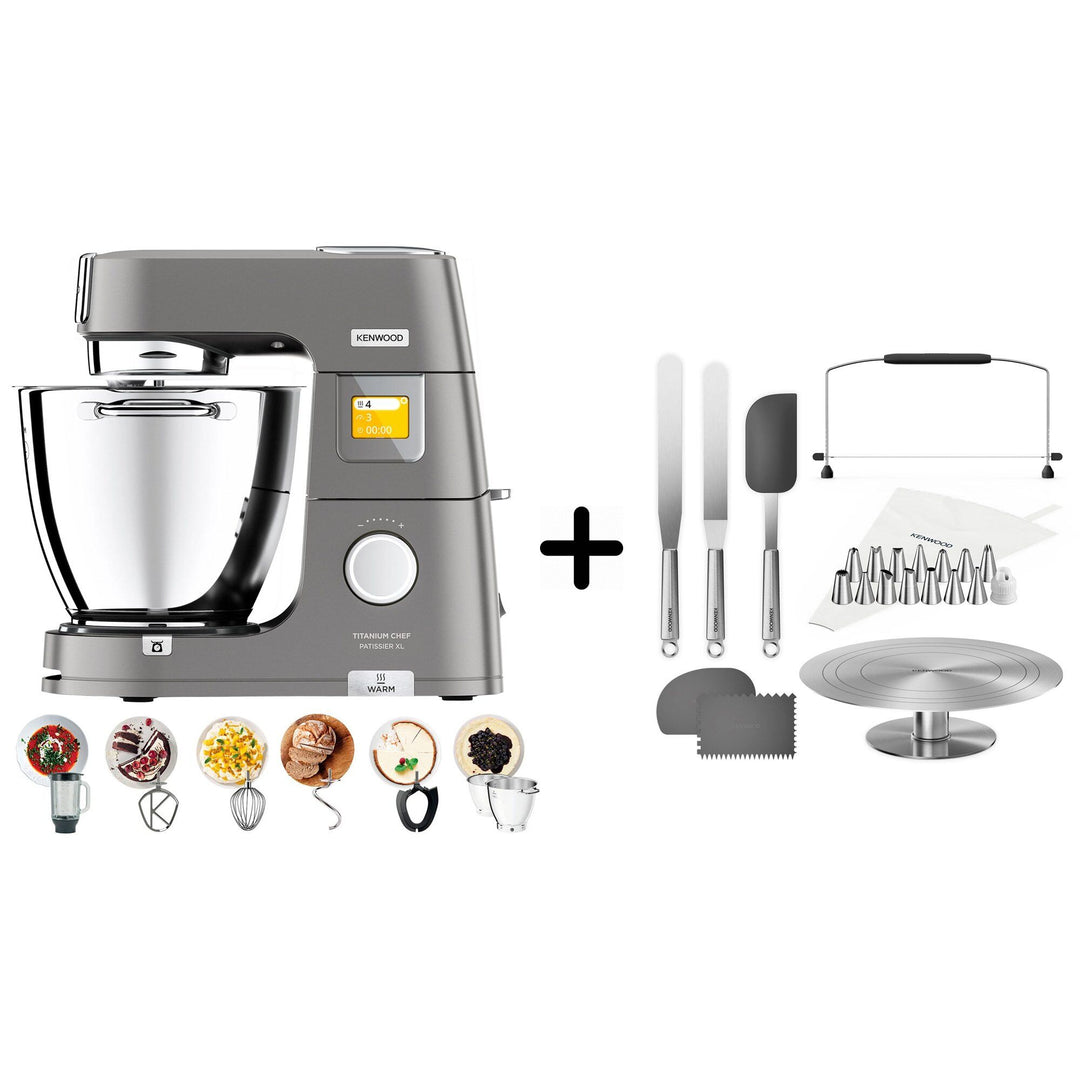 Kenwood Kenwood Chef Patissier XL køkkenmaskine + KWSD100 sæt til kagedekoration – produktbillede (Bagemaskine)
