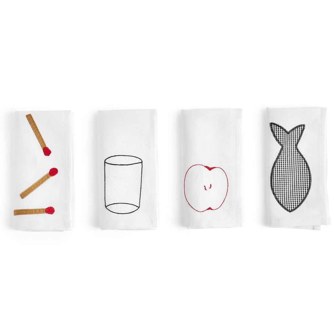 Hay Hay Sobremesa stofserviet 4-pack, hvid ❤ produktbillede i kategorien Serviet