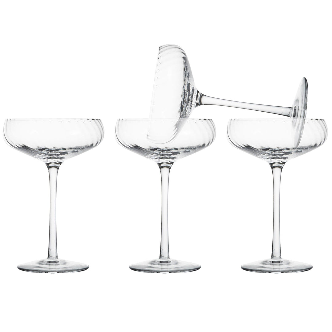 Byon Byon Opacity champagneglas 30 cl, klar, 4-pack ❤ vinkelbillede (Champagneglas)