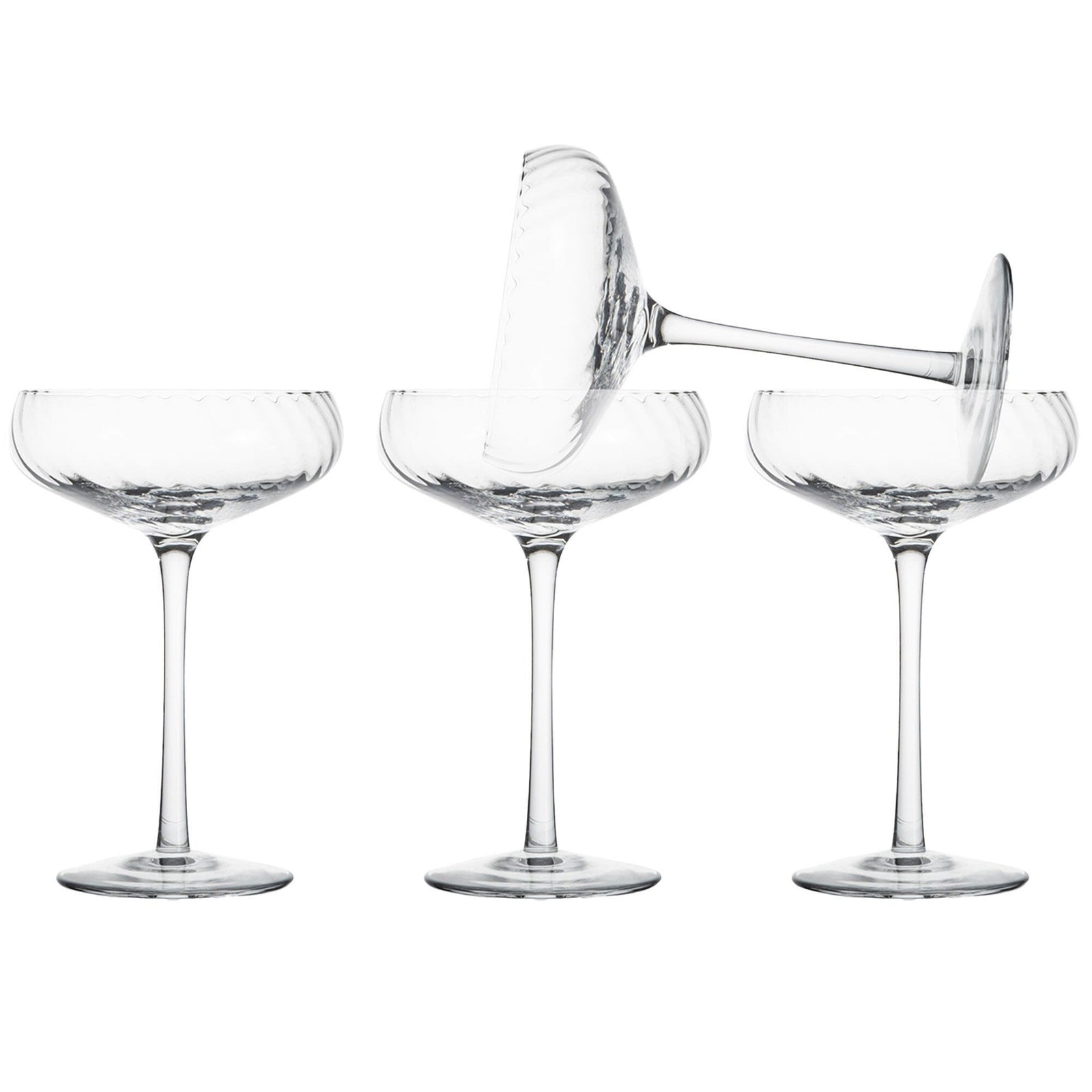 Byon Byon Opacity champagneglas 30 cl, klar, 4-pack ❤ vinkelbillede (Champagneglas)