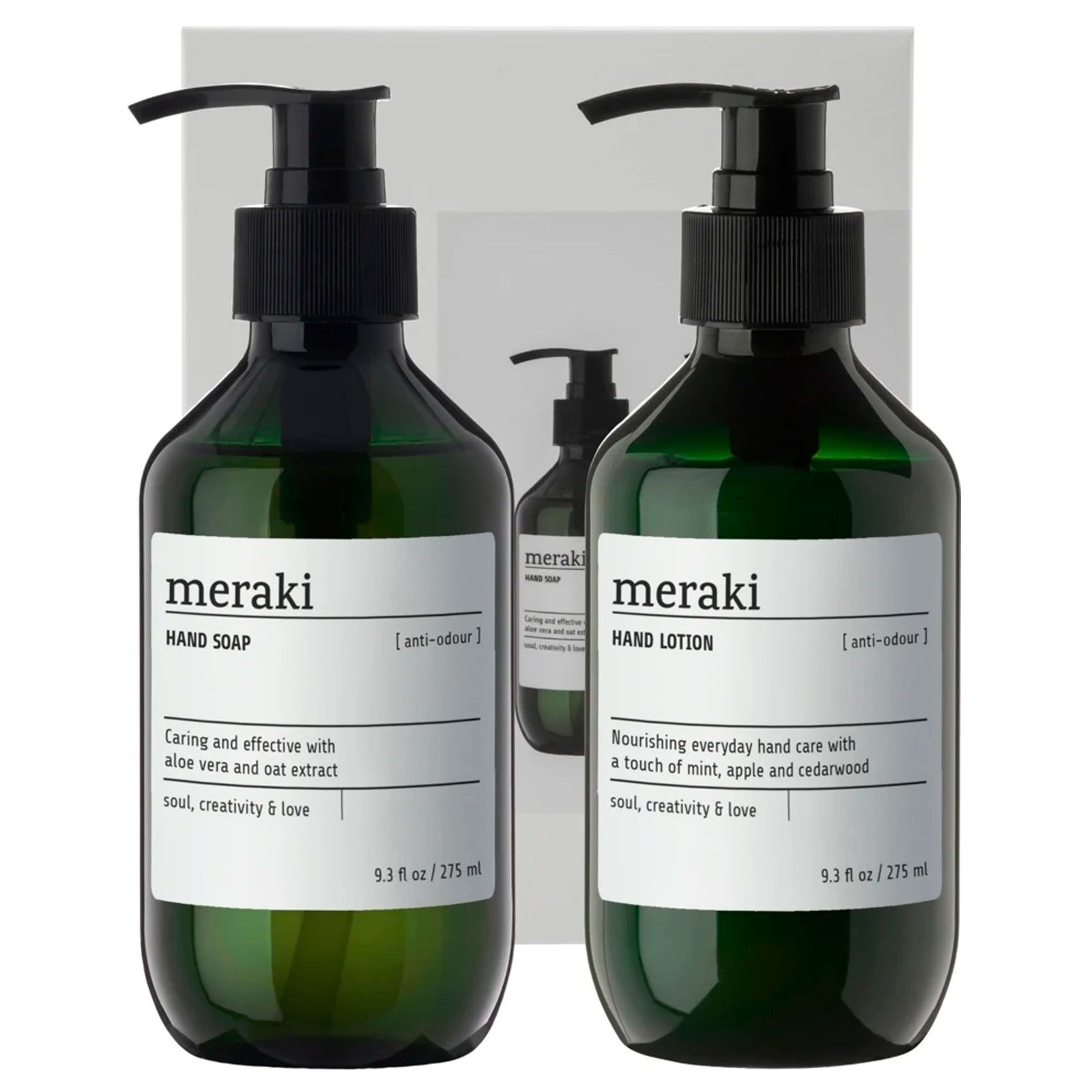 Meraki Meraki Simple Hand Care Anti-Odour Håndpleje Antiodør 550 ml, gaveæske – produktbillede (Håndsæbe)