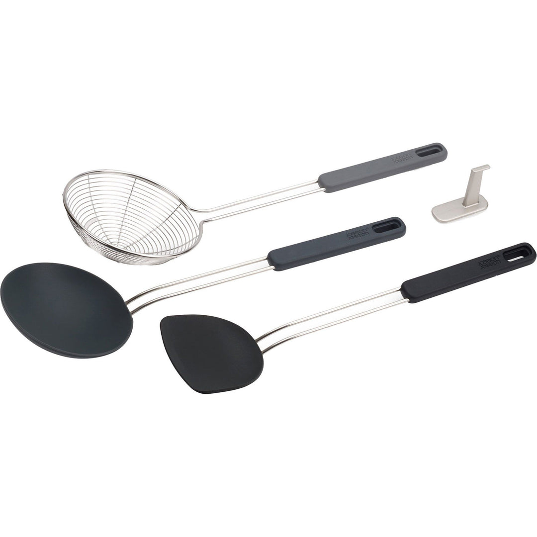 Joseph joseph Joseph joseph Nest Fusion woksæt 3 dele, sort ❤ billede i brug (Redskabsæt)