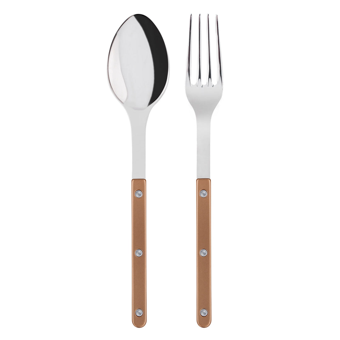 Sabre paris Sabre paris Sabre Bistrot Pearl Serveringssæt, karamel – frontbillede (Grillbestik)