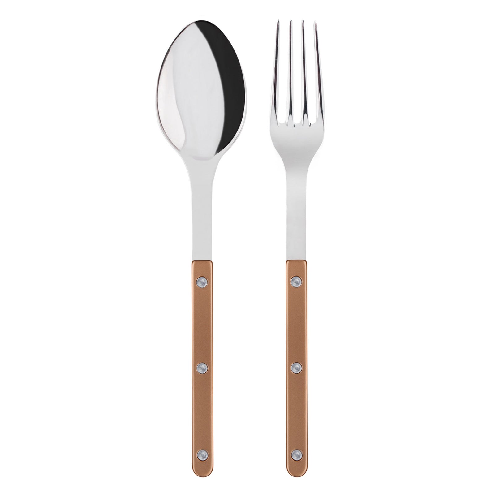 Sabre paris Sabre paris Sabre Bistrot Pearl Serveringssæt, karamel – frontbillede (Grillbestik)