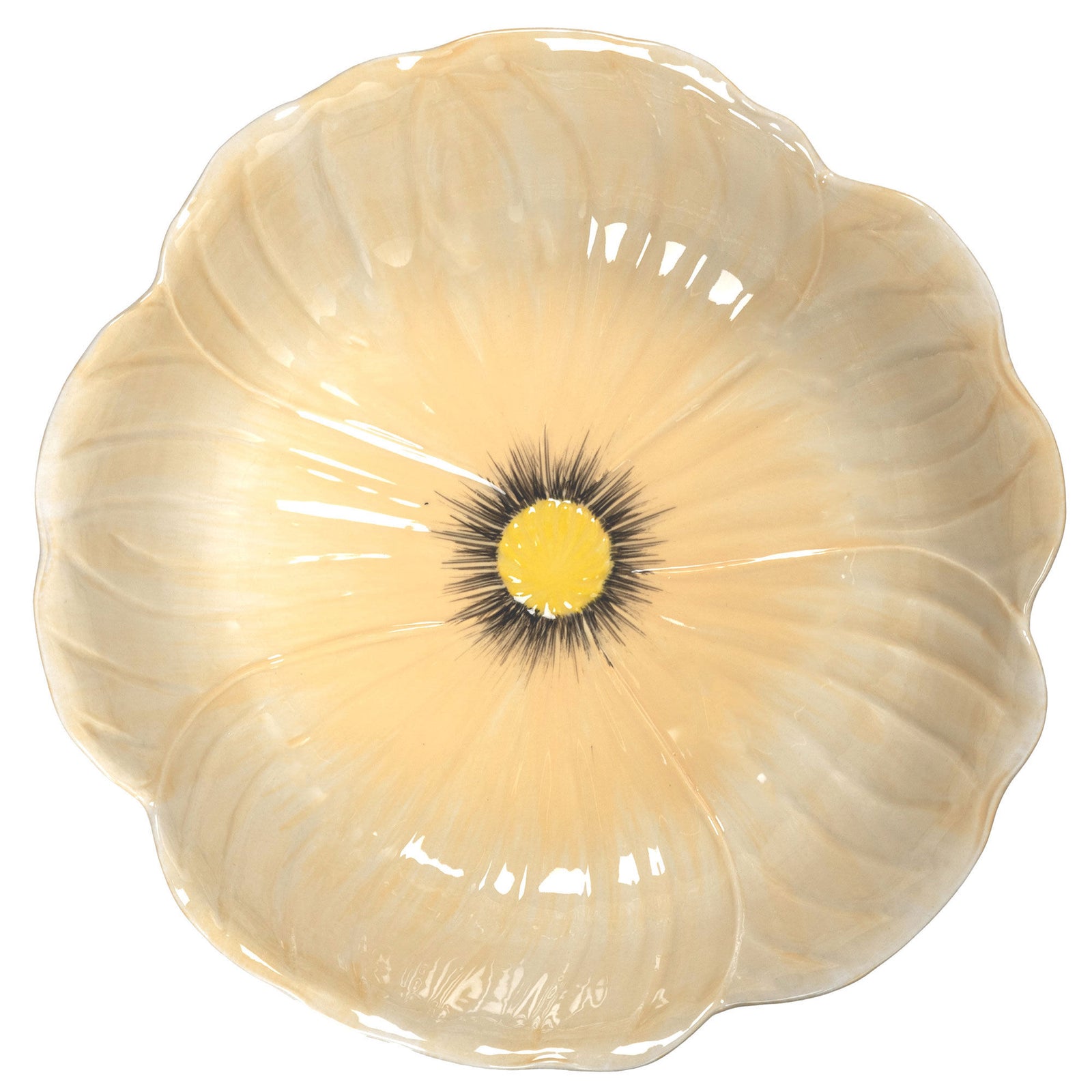 Byon Byon Poppy kagefad på fod Ø26 cm, beige – detaljebillede (Kagefad)