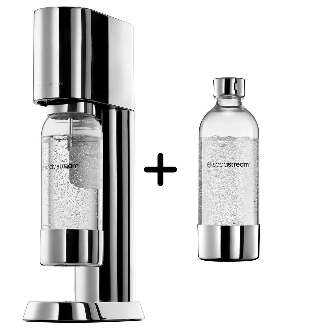 Sodastream Sodastream Ens µ Sodavandsmaskine + 2 flasker ❤ vinkelbillede (Sodavandsmaskiner)