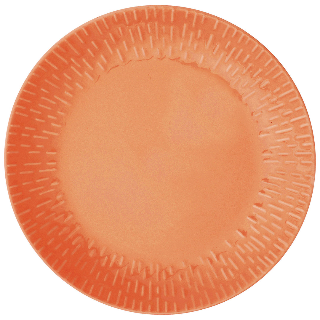 Aida Aida Confetti tallerken 24 cm, apricot ❤ billede i brug i kategorien Morgenmadstallerken