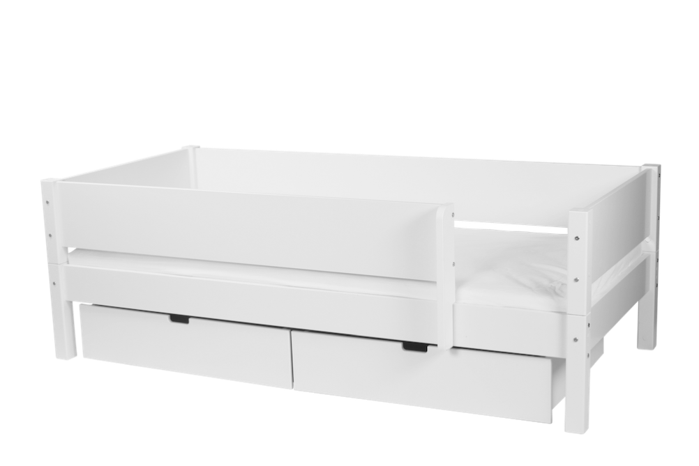 Manis-H  Mimer Enkeltseng med classic sengehest og skuffer 200 cm  -  90x200