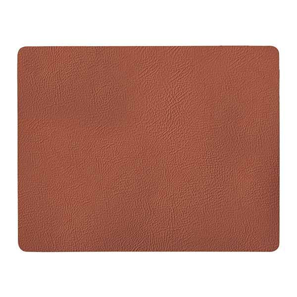 Produktbillede af Aida Quadro dækkeserviet genbrugslæder cognac 1 stk i premium kvalitet