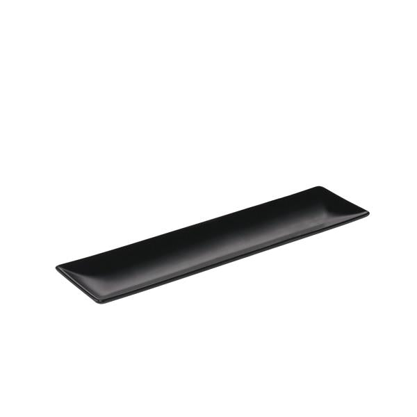 Produktbillede af Aida Quadro rektangulær tallerken Sort 1 stk 30x8 cm i premium kvalitet