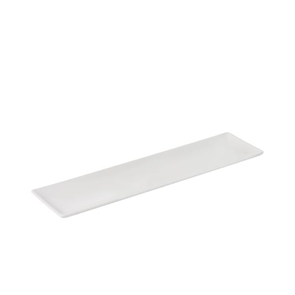 Produktbillede af Aida Quadro rektangulær tallerken Hvid 1 stk 30x8 cm i premium kvalitet