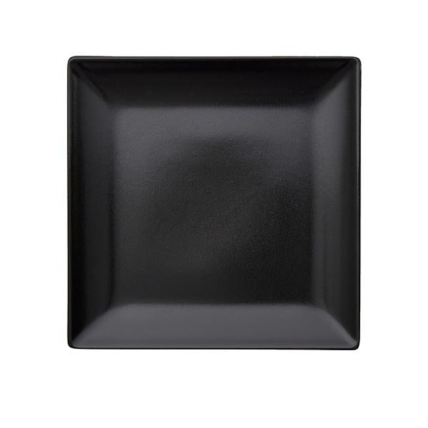 Produktbillede af Aida Quadro flad tallerken Sort 1 stk 21x21 cm i premium kvalitet