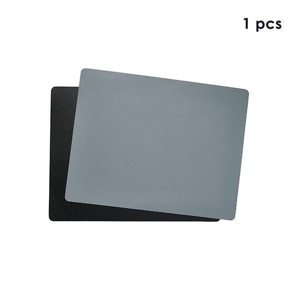 Produktbillede af Aida Quadro vendbar dækkeserviet genbrugslæder sort/grå 1 stk i premium kvalitet