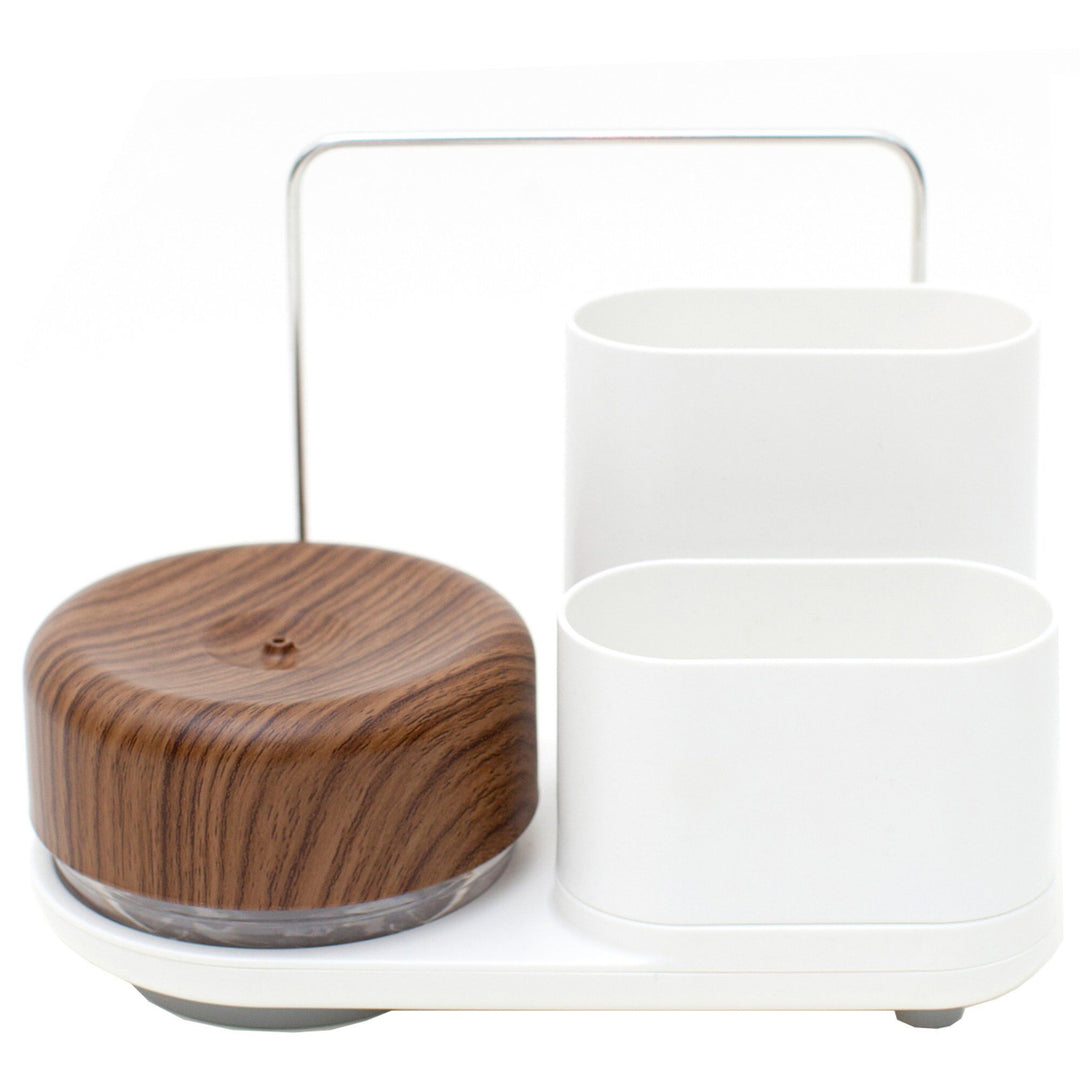 Bosign Bosign Sæbedispenser og opbevaringsstativ, hvid/træ ❤ detaljebillede (Servise)