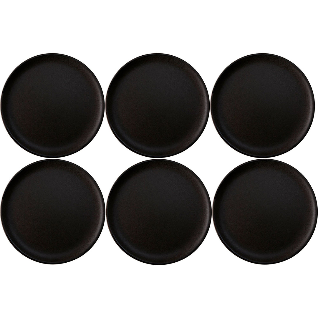 Aida Aida RAW desserttallerken, titanium black, 6 stk. ❤ frontbillede (Desserttallerken)