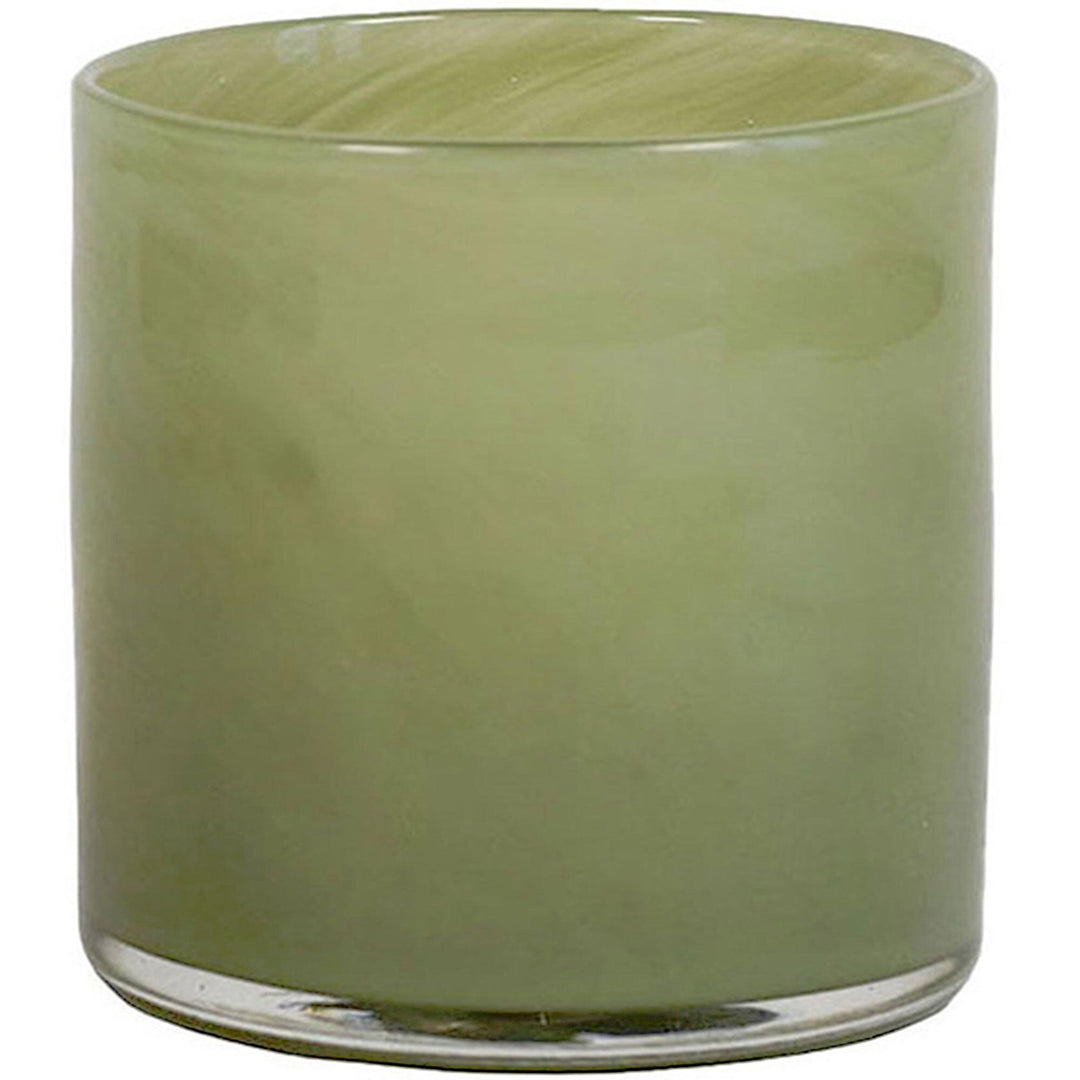 Tell me more Tell me more Lyric fyrfadsstage, olive green, extra small – produktbillede (Lysestage)