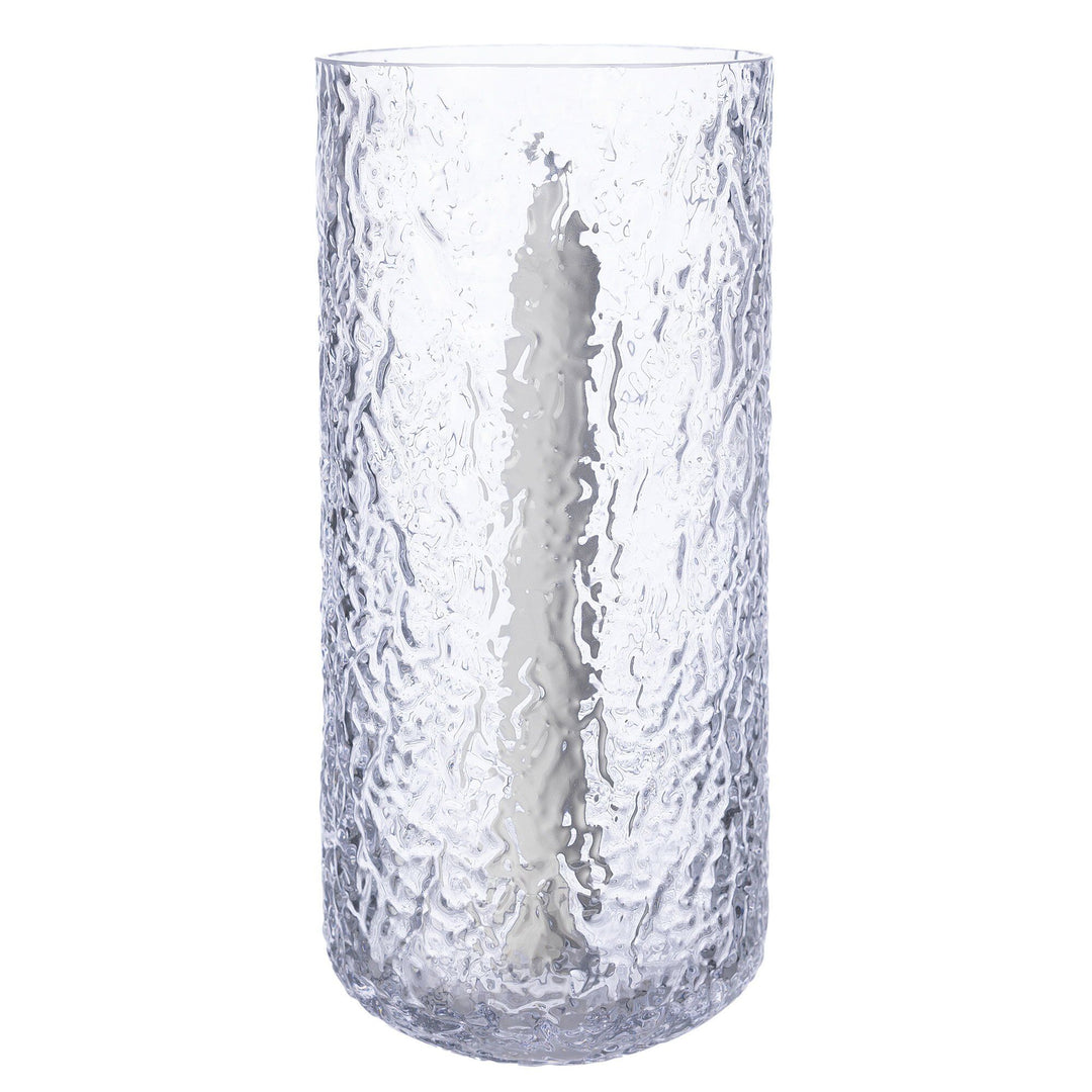 Ernst Ernst Lysestage 25 cm, mønstret glas – billede i brug (Lysestage)
