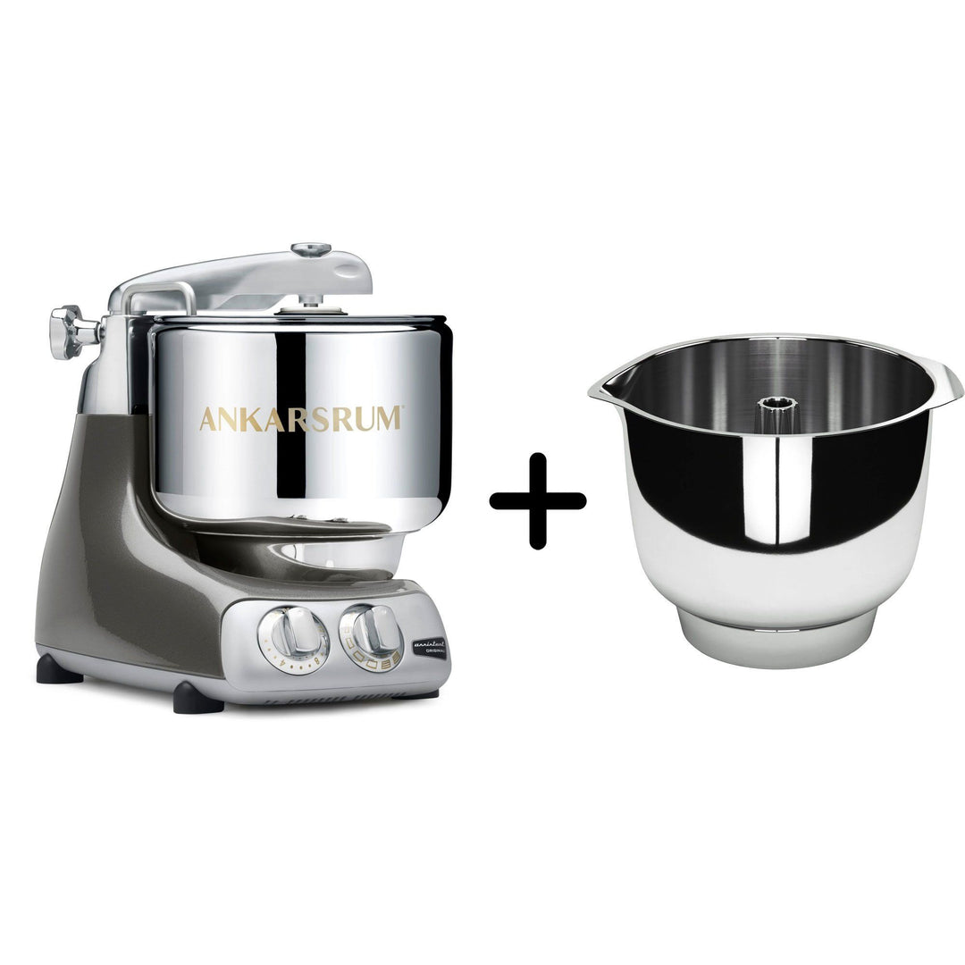 Ankarsrum Ankarsrum AKM 6230 køkkenmaskine + Assistent Original piskeskål, black chrome ❤ produktfoto (Røremaskiner)