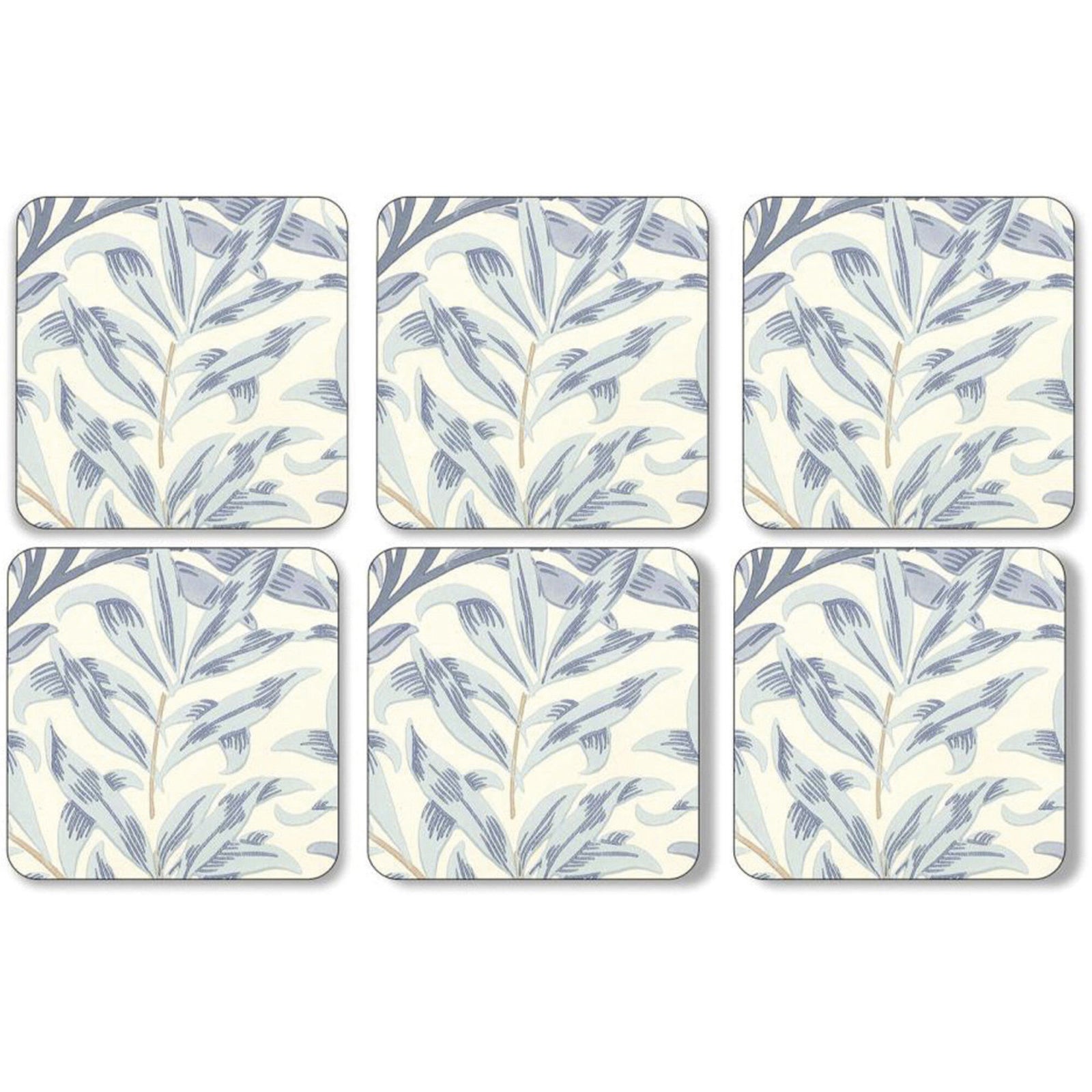 Spode Spode Glasunderlag med mønster af Willow Bough, blå ❤ close-up (Glasunderlag)