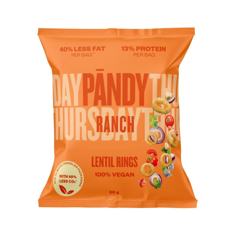 Detaljeret produktbillede af Pandy Sukkerfri Ranch Lentil rings 50g. på tilbud