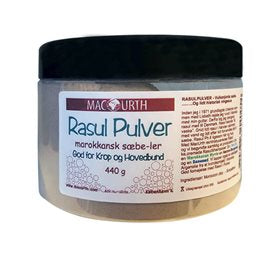 Produktbillede af MacUrth Rasul Fint Pulver Marokkansk sæbe- ler 440g. på tilbud