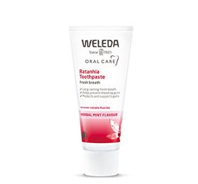 Produktbillede af Weleda Rathania Toothpaste 30 ml. på tilbud