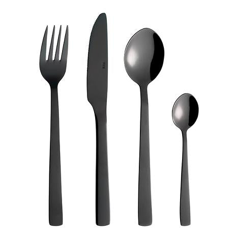 Aida RAW bestikæske 48 dele Blank Sort