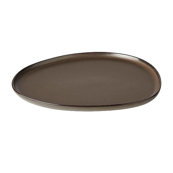 Produktbillede af Aida RAW Metallic Brown Organic middagstallerken 1 stk i premium kvalitet