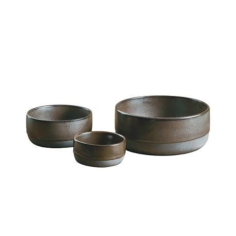 Produktbillede af Aida RAW Metallic Brown skålesæt 3 stk i premium kvalitet
