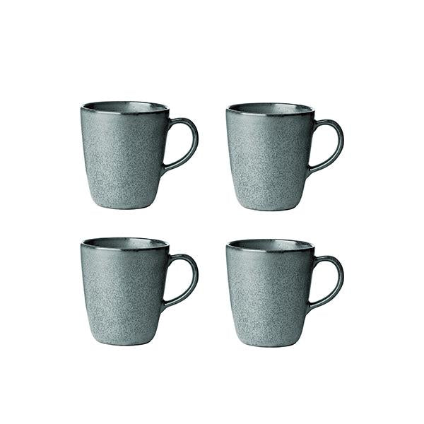 Produktbillede af Aida RAW Northern Green krus med hank 4 stk i premium kvalitet