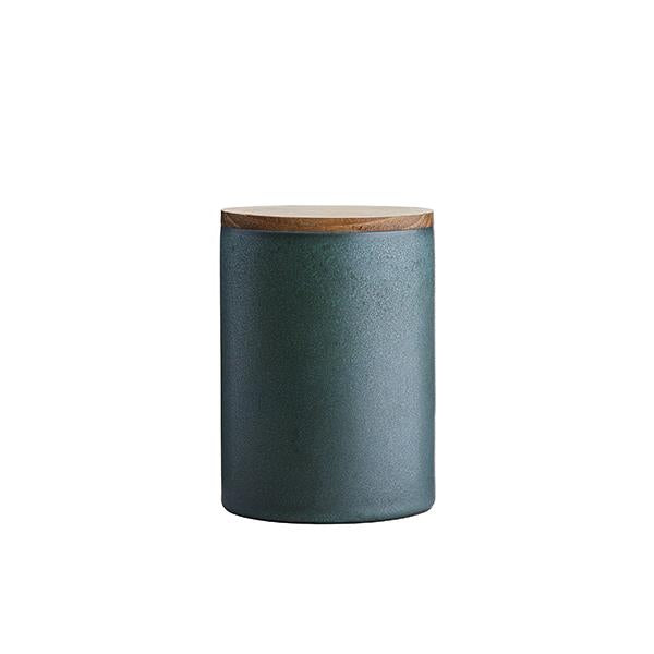 Produktbillede af Aida RAW Northern Green redskabskrukke m. teaklåg 1 stk i premium kvalitet