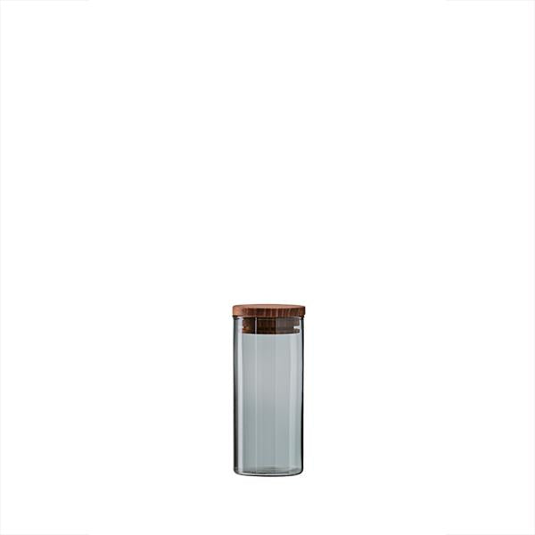 Produktbillede af Aida RAW Opbevaring mini smoke opbevaringsglas m. låg i teaktræ 1 stk i premium kvalitet