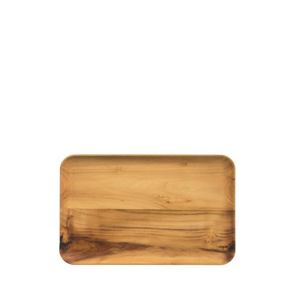 Produktbillede af Aida RAW Teak rektangulær middagstallerken 1 stk 31,7 x 20,2 x 1,8 cm i premium kvalitet