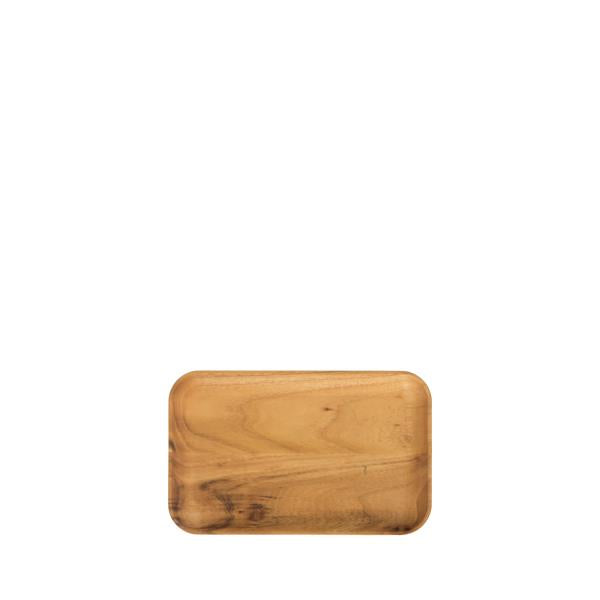 Produktbillede af Aida RAW retangulær frokosttallerken teaktræ 1 stk 23,7 x 14,9 x 1,8 cm i premium kvalitet