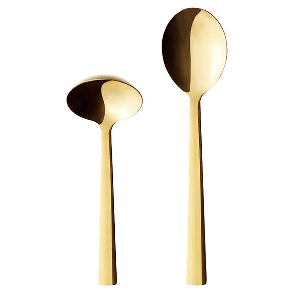 Produktbillede af Aida RAW sauce/kartoffel ske sæt Guld i premium kvalitet