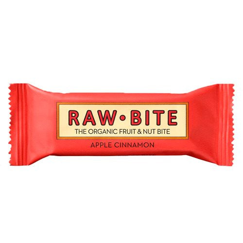 Produktbillede af Rawbite Apple Cinnamon Ø 50g. på tilbud