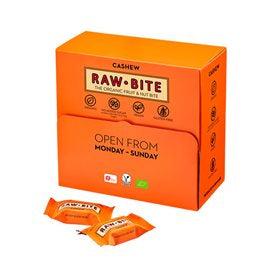 Detaljeret produktbillede af RAWBITE Officebox Cashew 45x15g Ø på tilbud